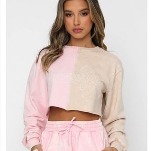 Sarah's Day x Whitefox cropped pullover